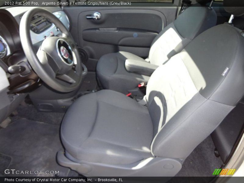 Argento (Silver) / Tessuto Grigio/Nero (Grey/Black) 2012 Fiat 500 Pop