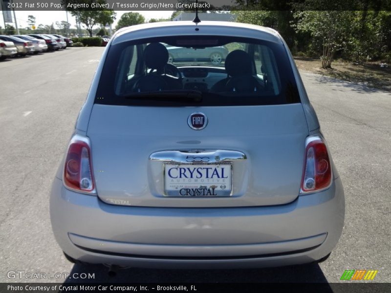 Argento (Silver) / Tessuto Grigio/Nero (Grey/Black) 2012 Fiat 500 Pop