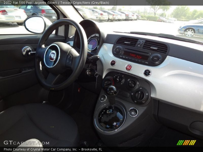 Argento (Silver) / Tessuto Grigio/Nero (Grey/Black) 2012 Fiat 500 Pop