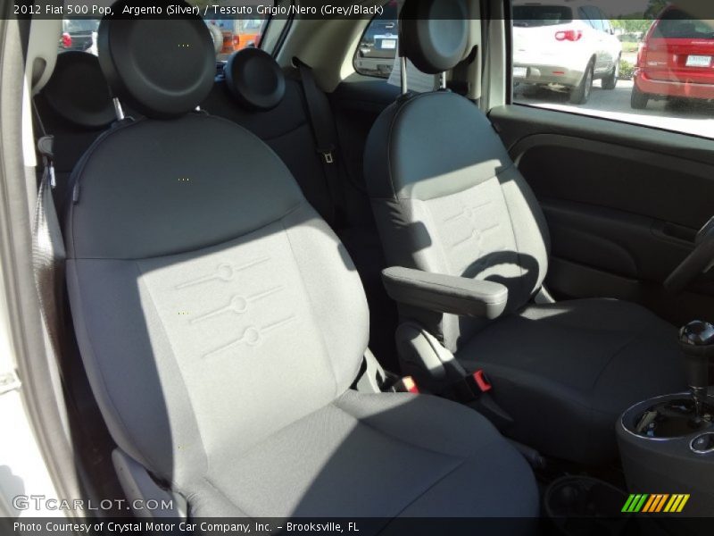 Argento (Silver) / Tessuto Grigio/Nero (Grey/Black) 2012 Fiat 500 Pop