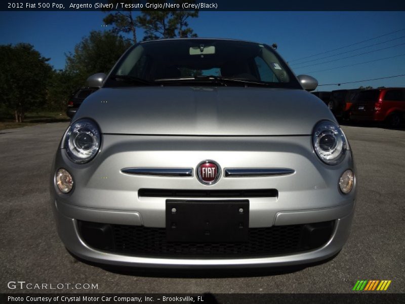 Argento (Silver) / Tessuto Grigio/Nero (Grey/Black) 2012 Fiat 500 Pop