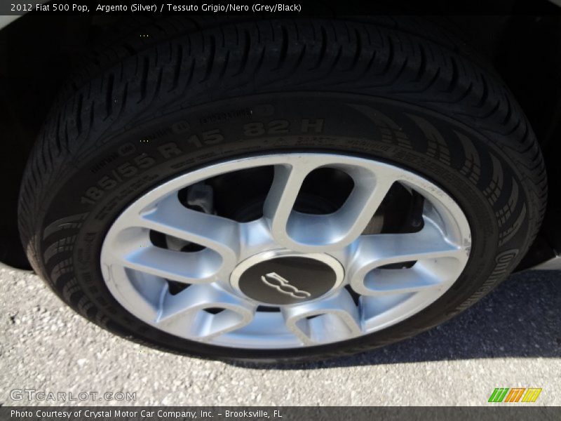 Argento (Silver) / Tessuto Grigio/Nero (Grey/Black) 2012 Fiat 500 Pop