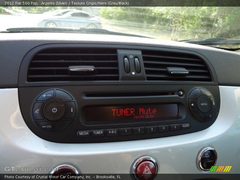 Argento (Silver) / Tessuto Grigio/Nero (Grey/Black) 2012 Fiat 500 Pop