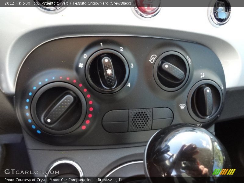 Argento (Silver) / Tessuto Grigio/Nero (Grey/Black) 2012 Fiat 500 Pop