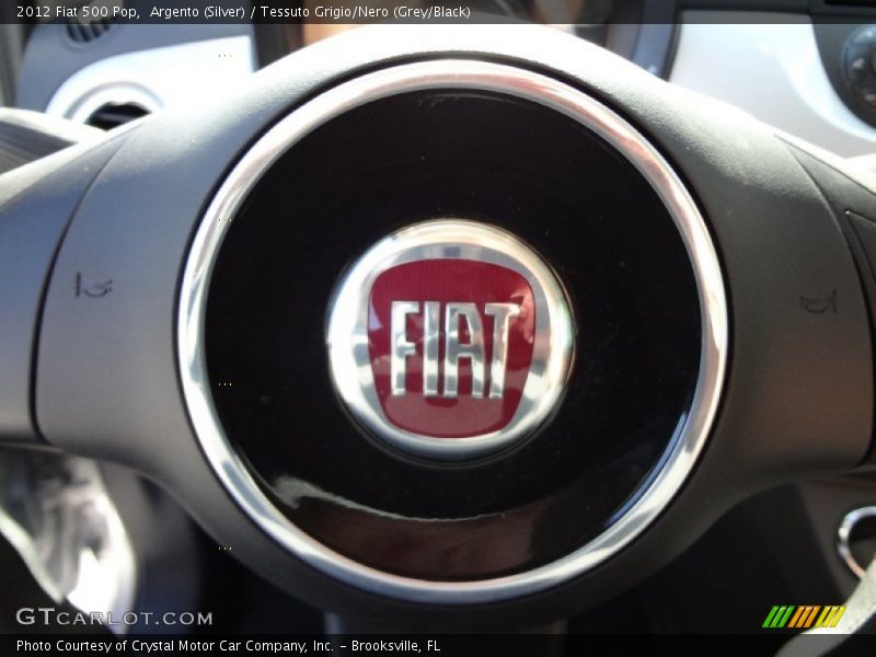 Argento (Silver) / Tessuto Grigio/Nero (Grey/Black) 2012 Fiat 500 Pop