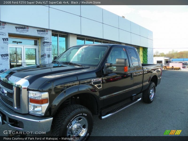 Black / Medium Stone 2008 Ford F250 Super Duty XLT SuperCab 4x4