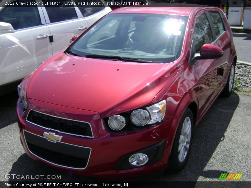 Crystal Red Tintcoat / Jet Black/Dark Titanium 2012 Chevrolet Sonic LT Hatch