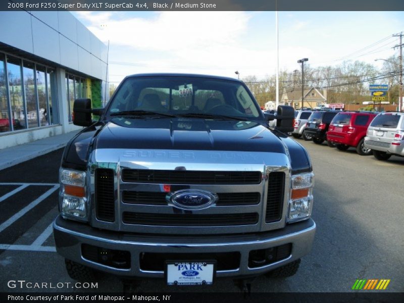 Black / Medium Stone 2008 Ford F250 Super Duty XLT SuperCab 4x4