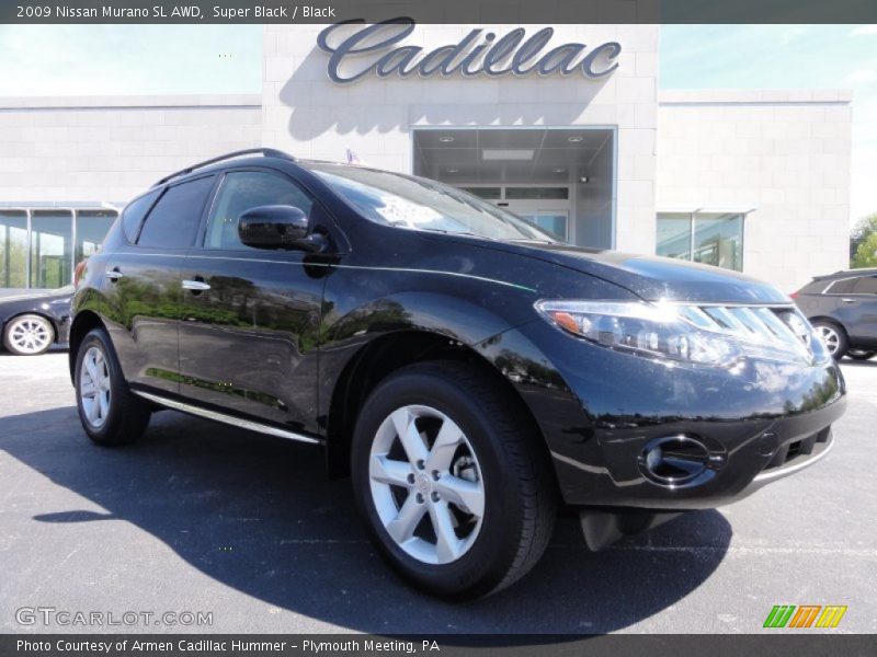 Super Black / Black 2009 Nissan Murano SL AWD