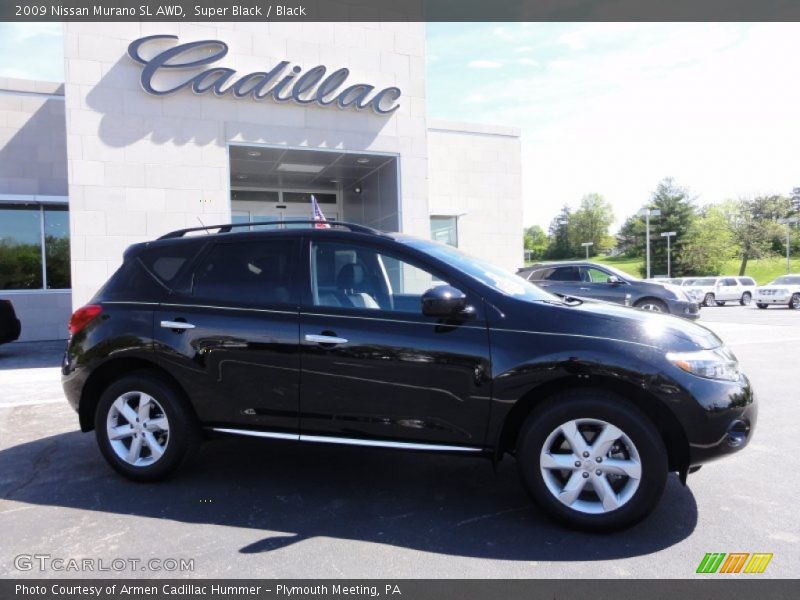 Super Black / Black 2009 Nissan Murano SL AWD