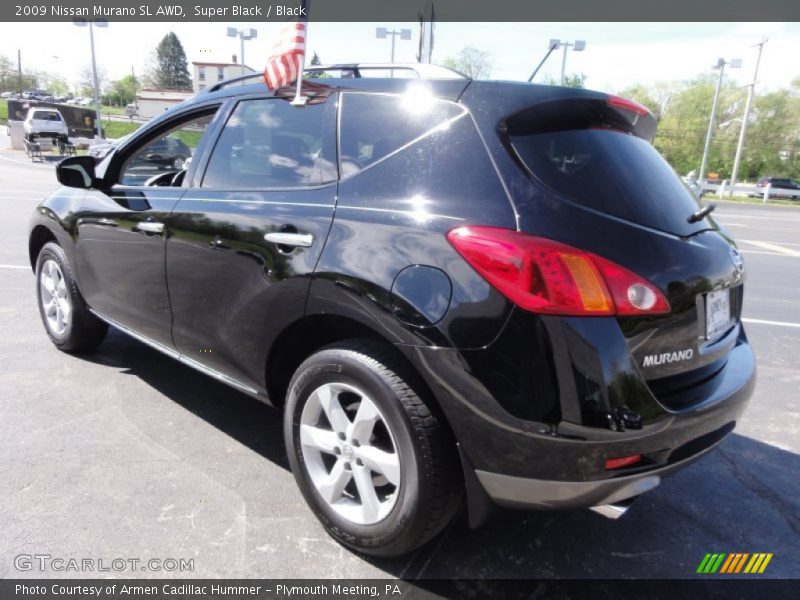 Super Black / Black 2009 Nissan Murano SL AWD