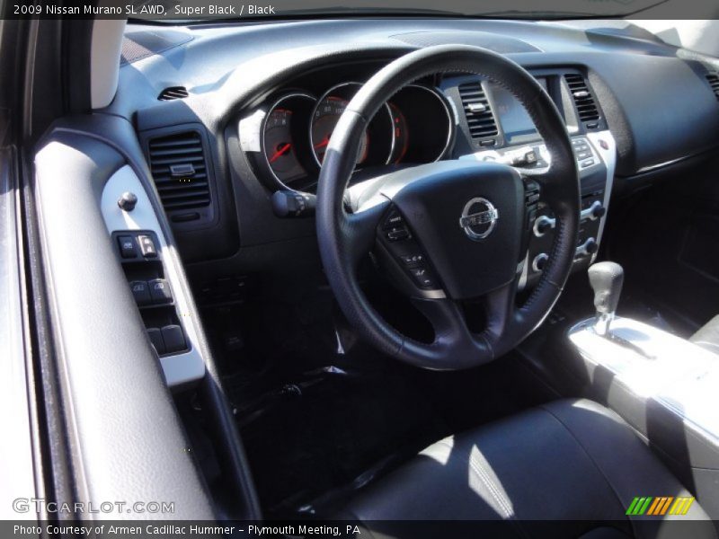 Super Black / Black 2009 Nissan Murano SL AWD