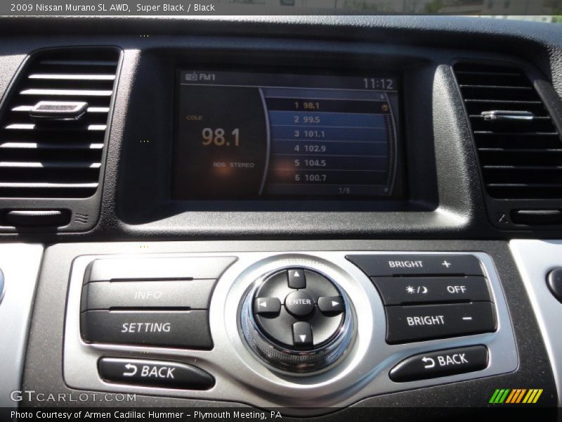 Super Black / Black 2009 Nissan Murano SL AWD