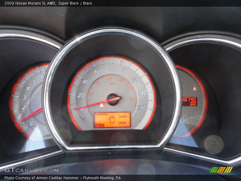 Super Black / Black 2009 Nissan Murano SL AWD