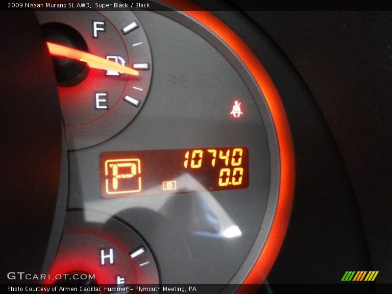 Super Black / Black 2009 Nissan Murano SL AWD