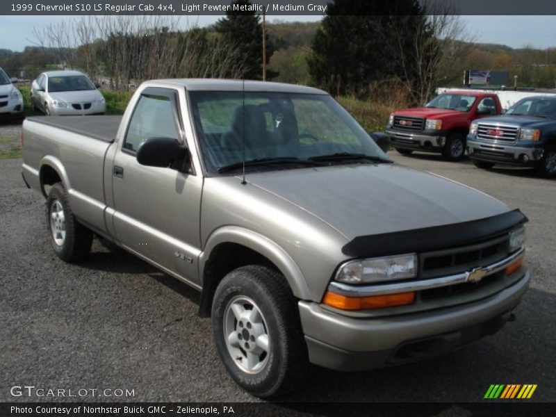 Light Pewter Metallic / Medium Gray 1999 Chevrolet S10 LS Regular Cab 4x4