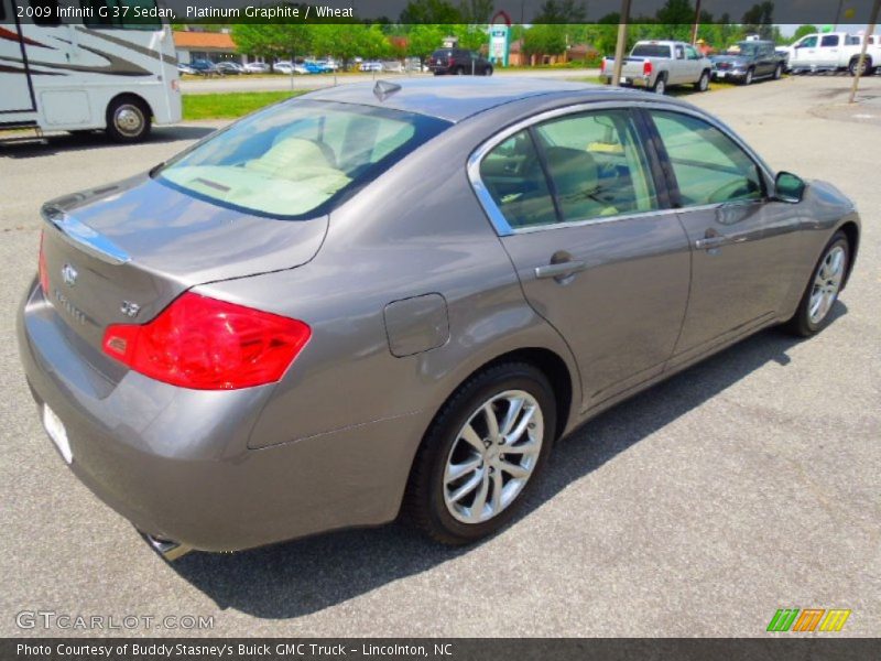 Platinum Graphite / Wheat 2009 Infiniti G 37 Sedan