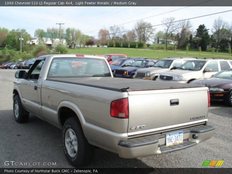 Light Pewter Metallic / Medium Gray 1999 Chevrolet S10 LS Regular Cab 4x4