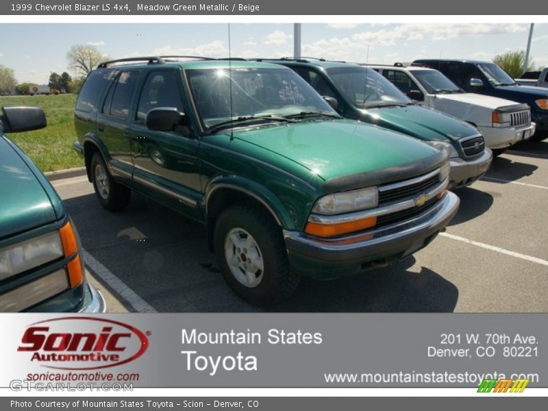 Meadow Green Metallic / Beige 1999 Chevrolet Blazer LS 4x4