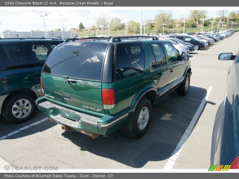 Meadow Green Metallic / Beige 1999 Chevrolet Blazer LS 4x4
