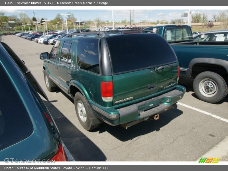 Meadow Green Metallic / Beige 1999 Chevrolet Blazer LS 4x4