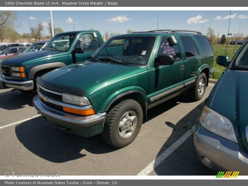 Meadow Green Metallic / Beige 1999 Chevrolet Blazer LS 4x4
