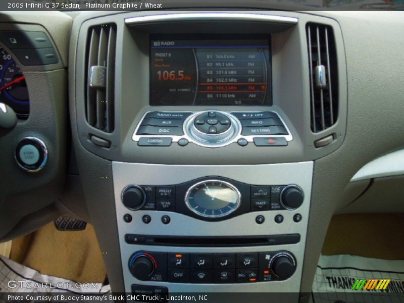 Platinum Graphite / Wheat 2009 Infiniti G 37 Sedan