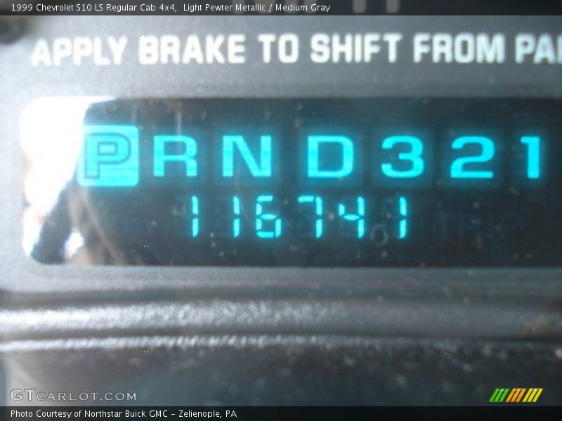 Light Pewter Metallic / Medium Gray 1999 Chevrolet S10 LS Regular Cab 4x4