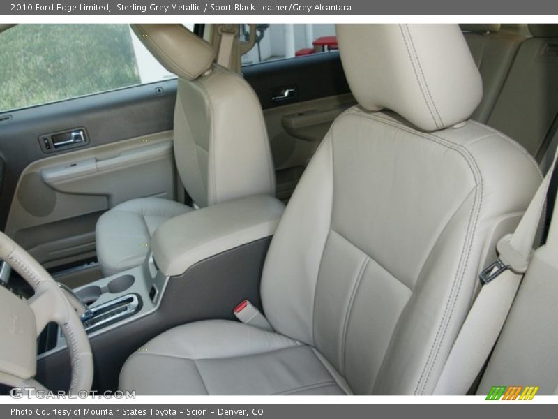 Sterling Grey Metallic / Sport Black Leather/Grey Alcantara 2010 Ford Edge Limited