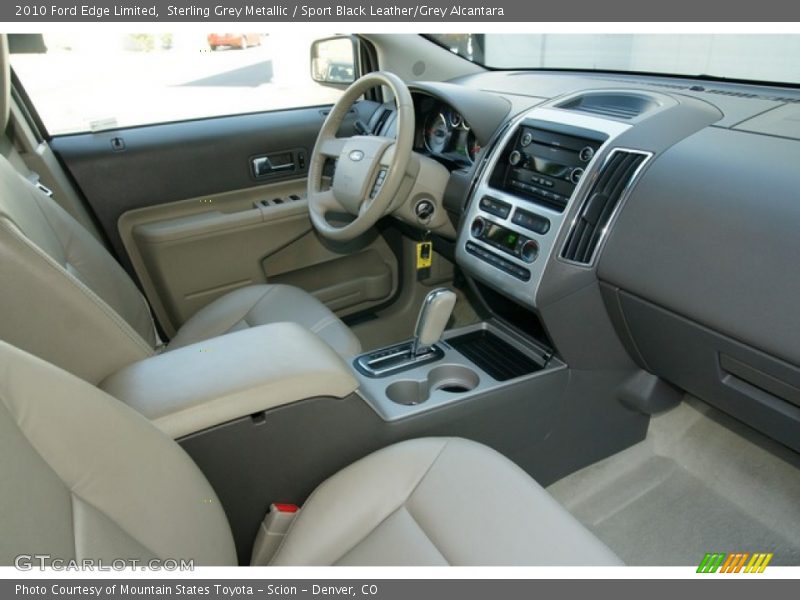 Sterling Grey Metallic / Sport Black Leather/Grey Alcantara 2010 Ford Edge Limited