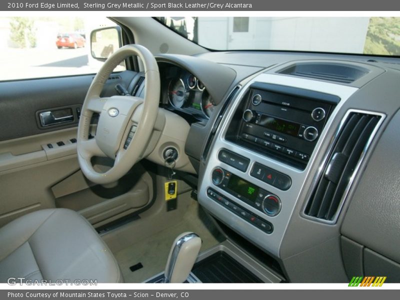 Sterling Grey Metallic / Sport Black Leather/Grey Alcantara 2010 Ford Edge Limited