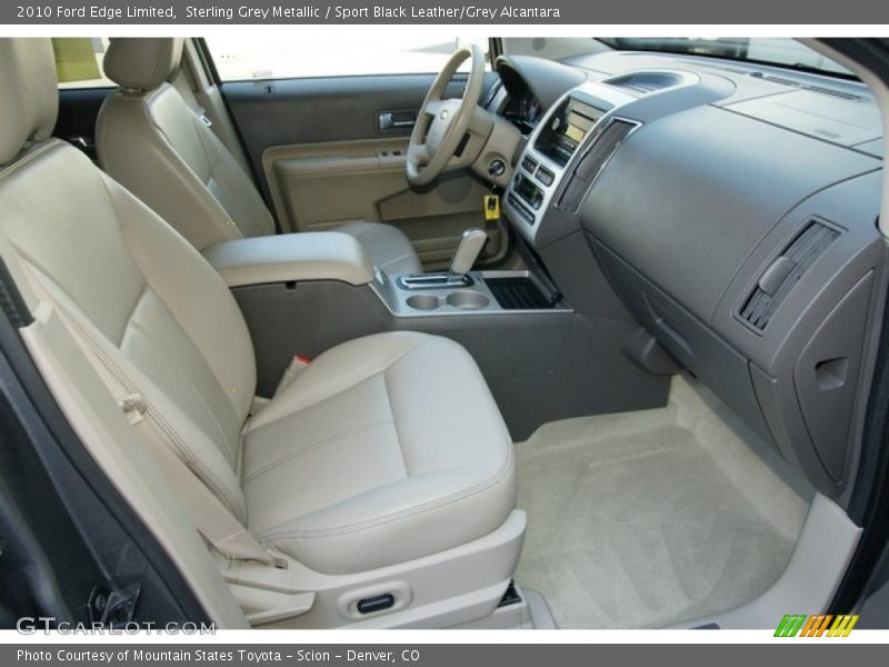 Sterling Grey Metallic / Sport Black Leather/Grey Alcantara 2010 Ford Edge Limited