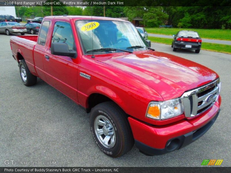 Redfire Metallic / Medium Dark Flint 2008 Ford Ranger XLT SuperCab