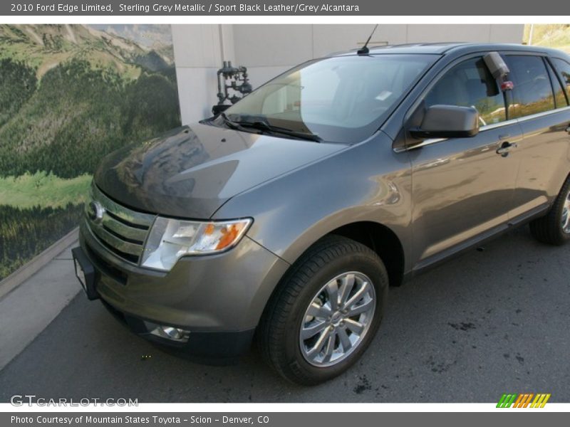 Sterling Grey Metallic / Sport Black Leather/Grey Alcantara 2010 Ford Edge Limited