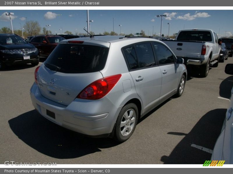 Brilliant Silver Metallic / Charcoal 2007 Nissan Versa SL