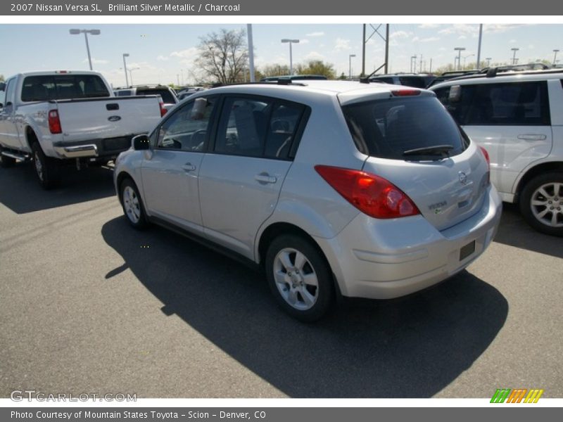 Brilliant Silver Metallic / Charcoal 2007 Nissan Versa SL
