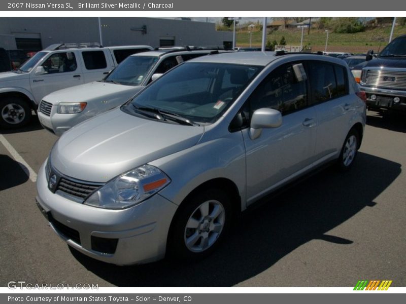 Brilliant Silver Metallic / Charcoal 2007 Nissan Versa SL