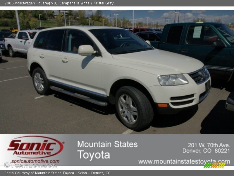 Campanella White / Kristal Grey 2006 Volkswagen Touareg V8