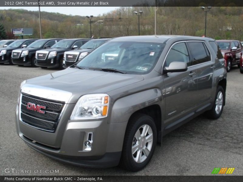 Steel Gray Metallic / Jet Black 2012 GMC Terrain SLE AWD