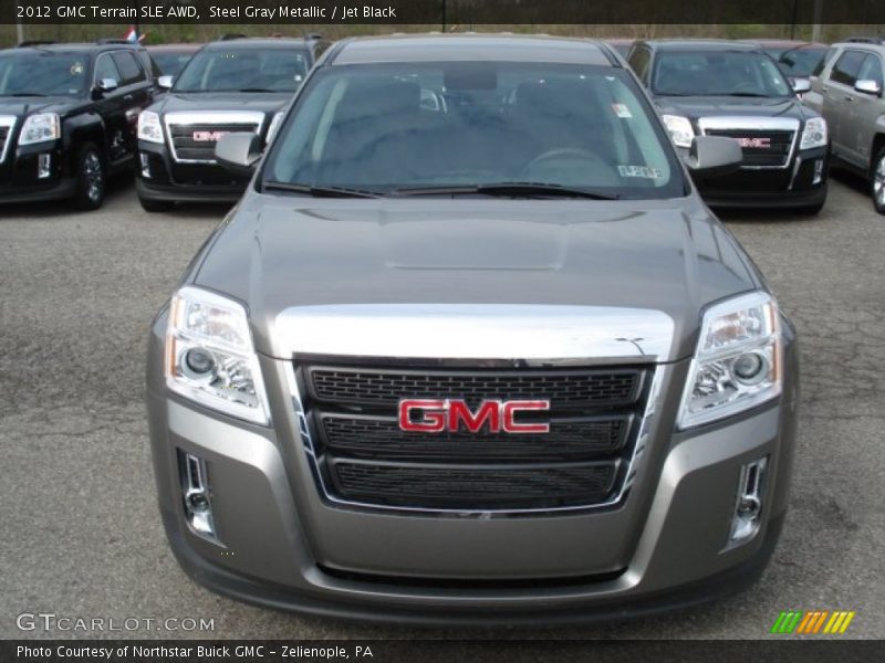 Steel Gray Metallic / Jet Black 2012 GMC Terrain SLE AWD