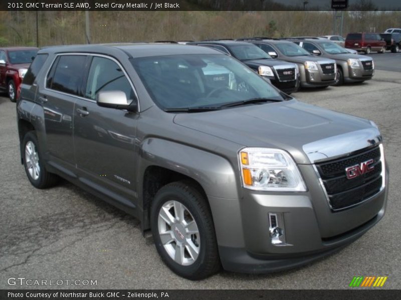 Steel Gray Metallic / Jet Black 2012 GMC Terrain SLE AWD