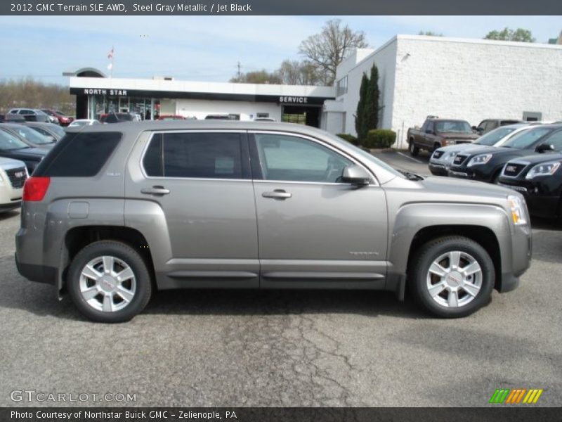 Steel Gray Metallic / Jet Black 2012 GMC Terrain SLE AWD