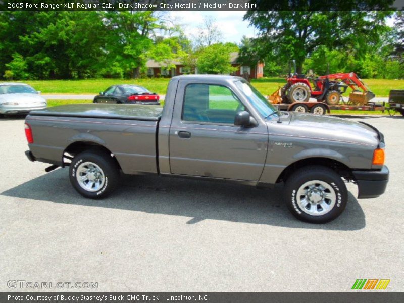 Dark Shadow Grey Metallic / Medium Dark Flint 2005 Ford Ranger XLT Regular Cab