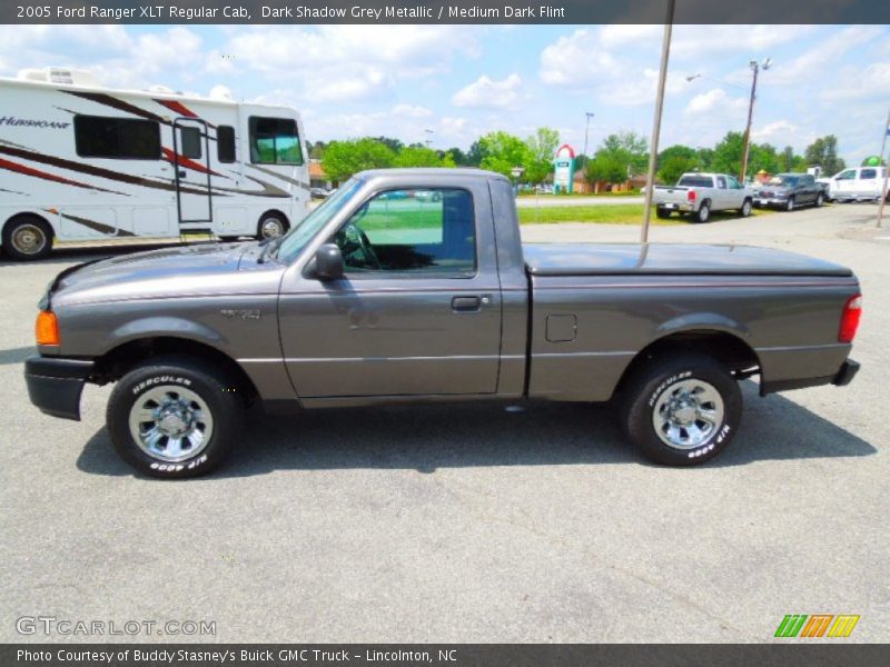 Dark Shadow Grey Metallic / Medium Dark Flint 2005 Ford Ranger XLT Regular Cab