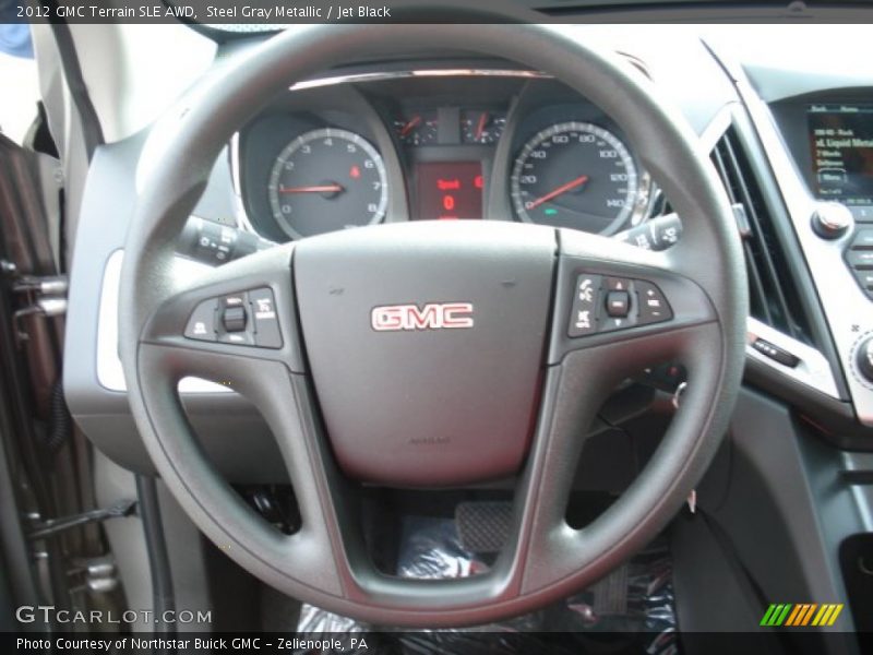 Steel Gray Metallic / Jet Black 2012 GMC Terrain SLE AWD