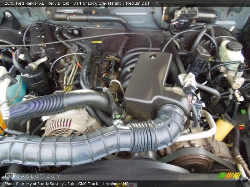 Dark Shadow Grey Metallic / Medium Dark Flint 2005 Ford Ranger XLT Regular Cab