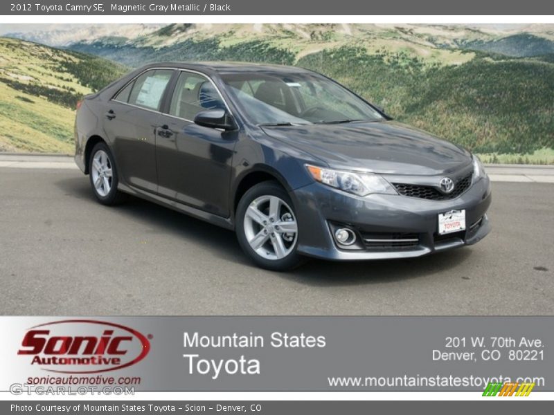 Magnetic Gray Metallic / Black 2012 Toyota Camry SE