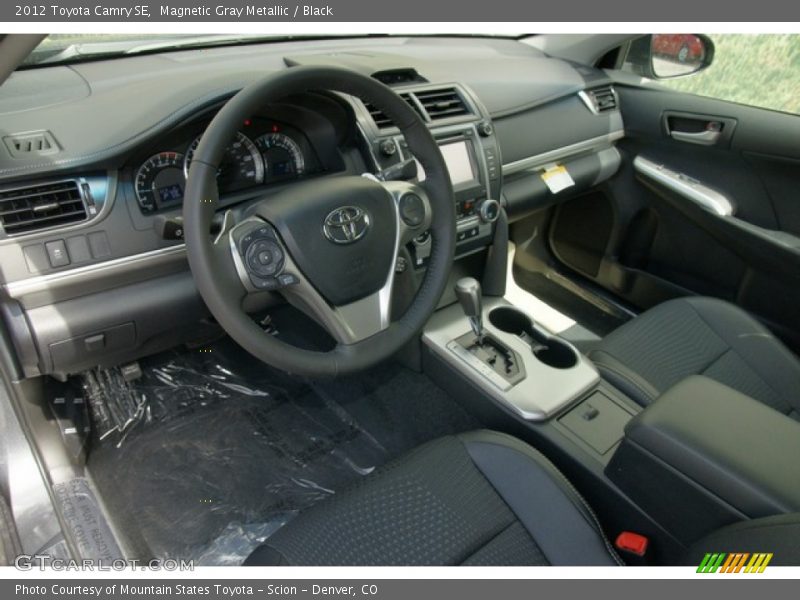Magnetic Gray Metallic / Black 2012 Toyota Camry SE