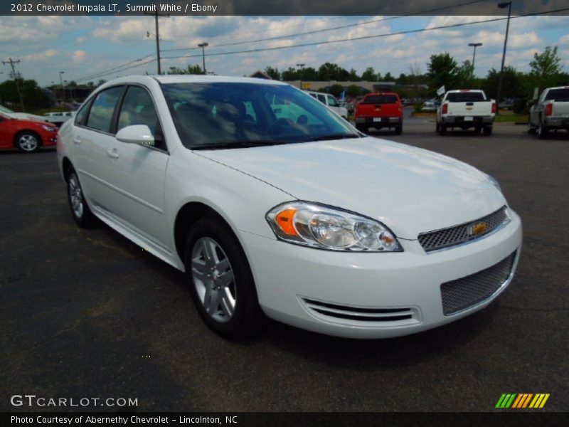 Summit White / Ebony 2012 Chevrolet Impala LT