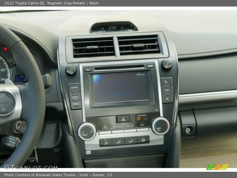Magnetic Gray Metallic / Black 2012 Toyota Camry SE